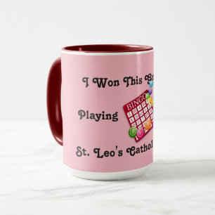 Red and Rosa Bingo Winners Mugg