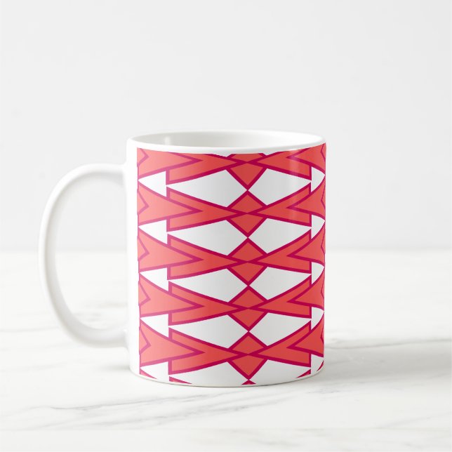 Red and Rosa Bowties Coffee Mugg (Vänster)
