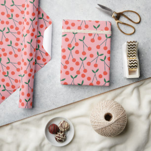 Red and Rosa Cherries Valentine Birthday Presentpapper
