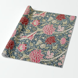 Red and Rosa Chrysanthemum Wrapping Papper Presentpapper