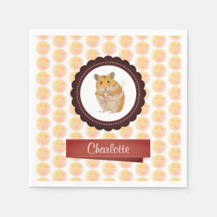 Red and Rosa Girls Hamster Pappersservett