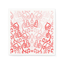 Red and Rosa Heart Mönster