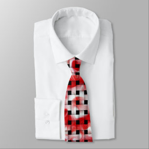 Red and Rosa Weave Swirl Mönster Slips