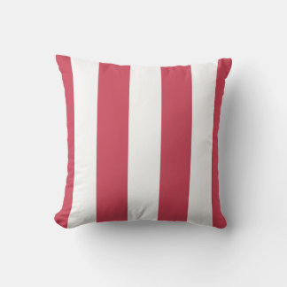 Red and White Awning Rand Exdoor Pillow Kudde