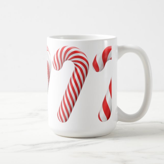 Red and White Candy cane jul Mugg (Höger)
