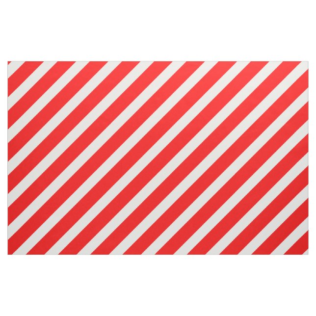 Red and White Candy cane Rand Fabric Tyg (Fat Quarter)