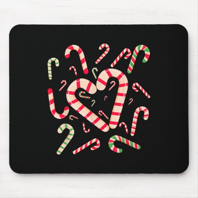 Red and White Candy cane Santa Funy Xma Musmatta (Framsidan)