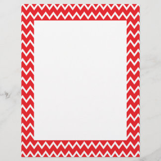 Red and White Chevron Mönster