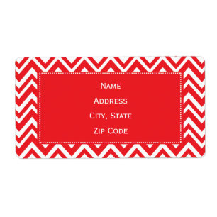 Red and White Chevron Mönster Fraktsedel