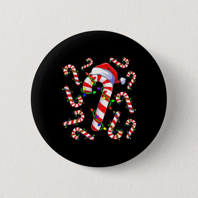 Red And White Christmas Candy Cane Santa Lights Ch Knapp (Framsida)