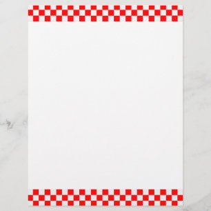Red and White Classic Checkerboard av STaylor