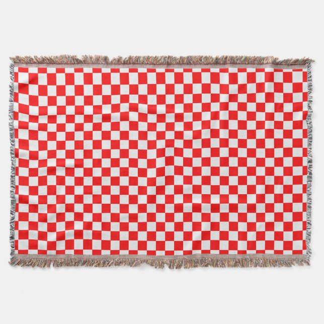 Red and White Classic Checkerboard av STaylor Mysfilt (Framsidan)