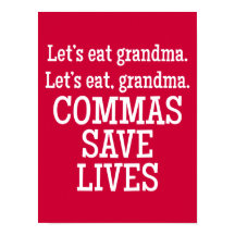 Red and White Commas Spara Lives Funny
