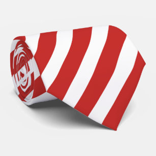 Red and White Diagonal Rand Mönster Slips