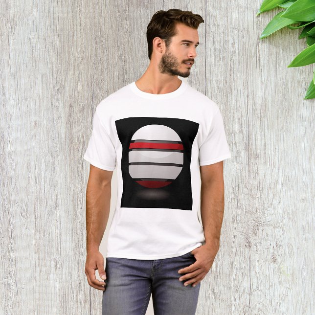 Red and White Droid Icon Manar T-Shirt (Skapare uppladdad)