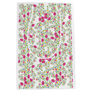 Red and white floral design