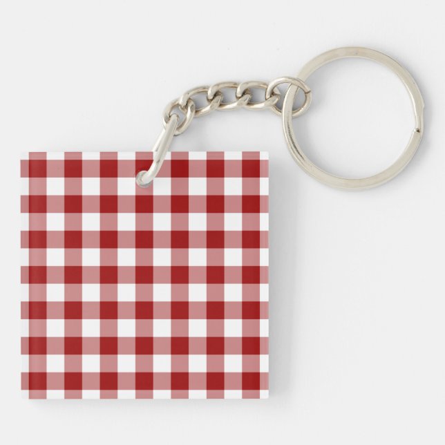 Red and White Gingham Mönster (Baksidan)