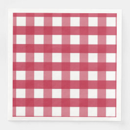 Red and White Gingham Trivet Pappersservett
