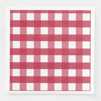 Red and White Gingham Trivet Pappersservett