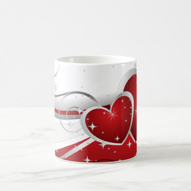 Red and White Hearts Mugg (Center)