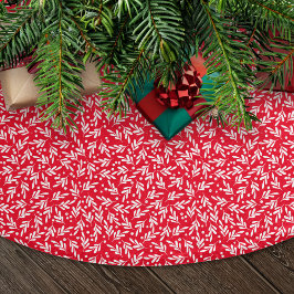 Red and White Holly Berries | HELGDAG Julgransmatta Borstad Polyester
