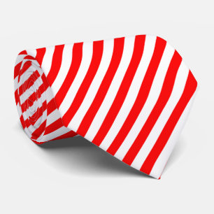 Red and White Large Storlek Diagonal Rand Slips