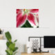 Red and White Lily Poster (Home Office)