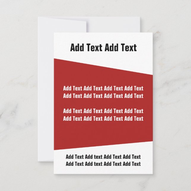 Red and White Modern Business Event Inbjudan (Framsida)