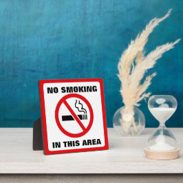 Red and White No Smoking