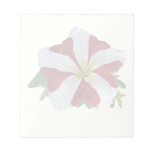 Red and White Petunia Anteckningsblock
