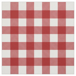 Red and White Picnic Play Färg Choice Tyg
