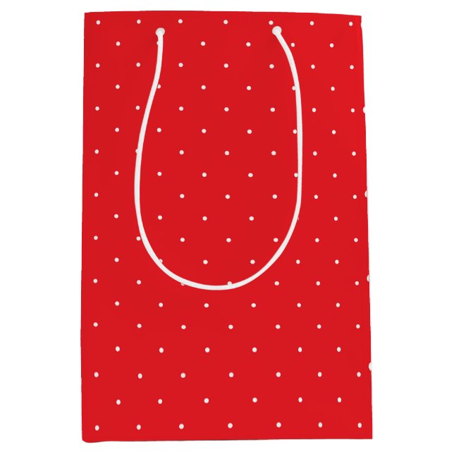 Red and White Polka Dot Gift Bag (Framsidan)