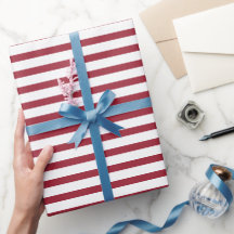 Red and White Rand Candy cane eller American Theme