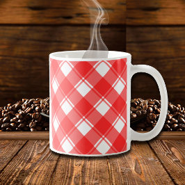 Red and White Retro Play Mugg