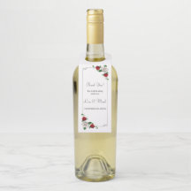 Red and White Ro jul Bröllop