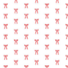 Red and White Satin Bows Red Candy cane Rand Bow