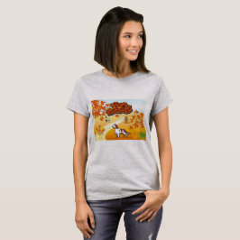 Red and White Setter Happy thanksgiving Tee