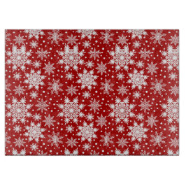 Red and White Snowflake Classic Mönster Design