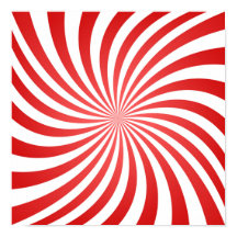 Red and White Spiral Mönster - Guds fingeravtryck