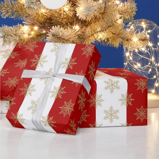 Red And White Striped Holiday Presentpapper (Helgdagar)
