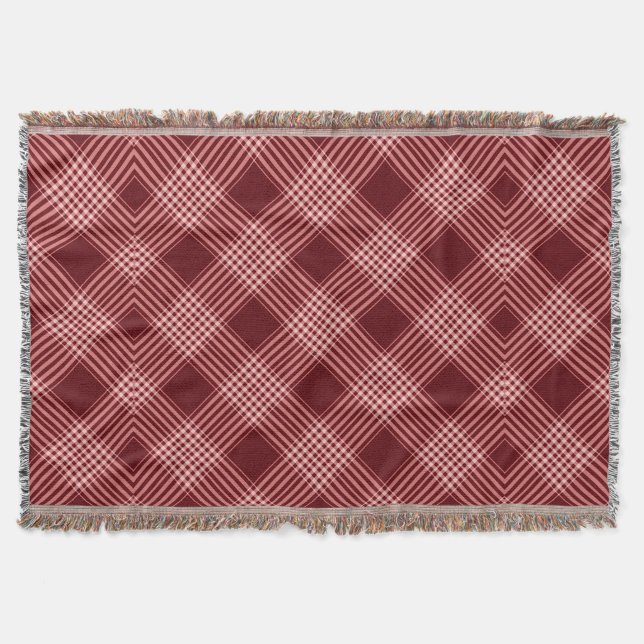 Red and White Tartan Play Filt (Framsidan)
