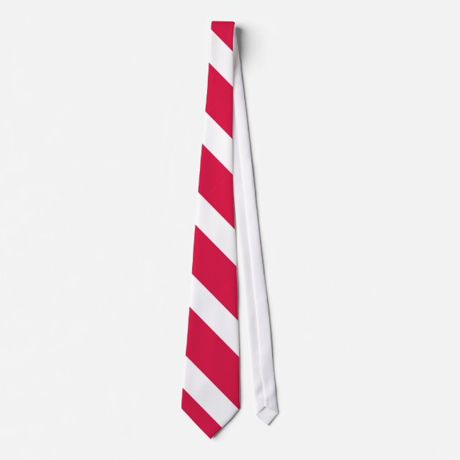 Red and White Universiteten Rand Tie II Slips (Framsida)