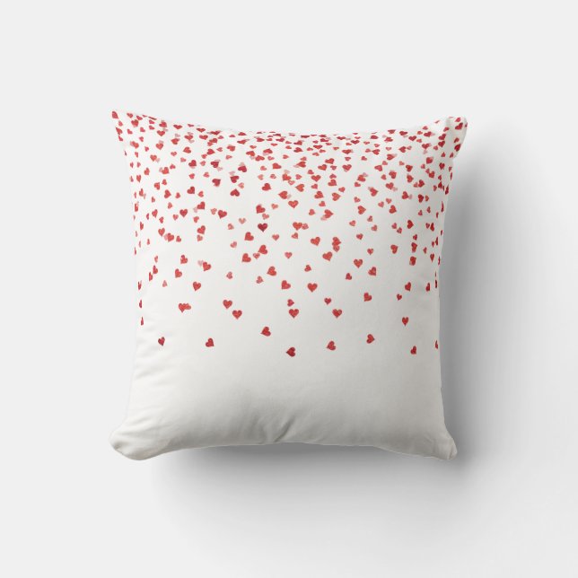 Red and White Valentine Day Pillow Kudde (Framsida)
