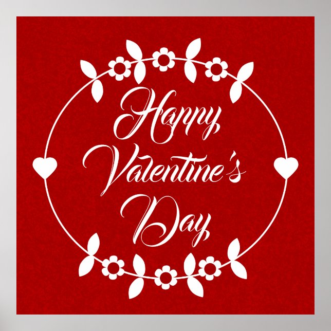 Red and White Valentine Poster (Framsidan)