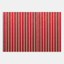 Red and White Velvet-Look