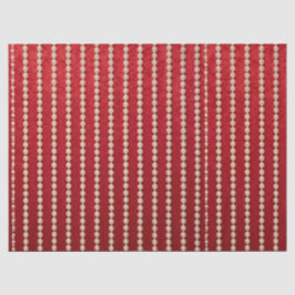 Red and White Velvet-Look Pearl