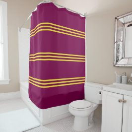 Red and Yellow Shower Curtain