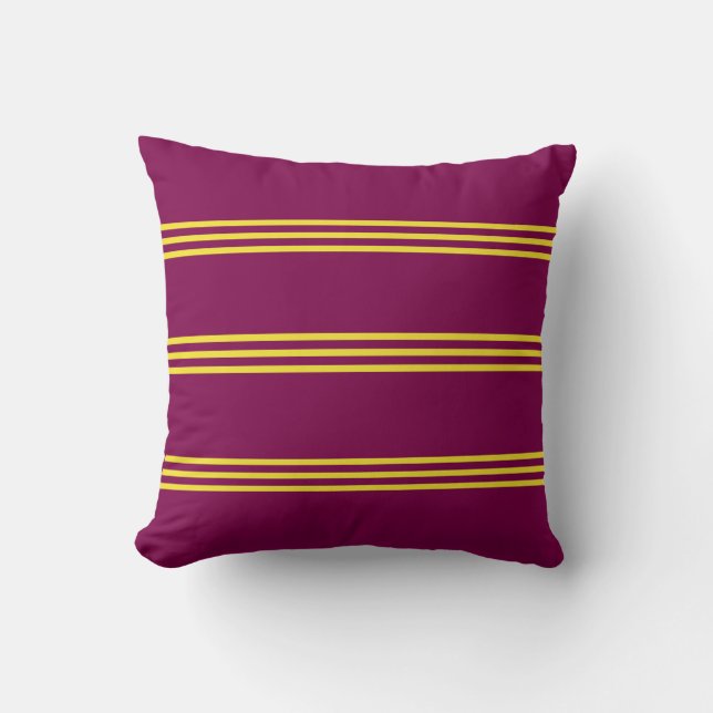Red and Yellow Throw Pillow Kudde (Framsida)