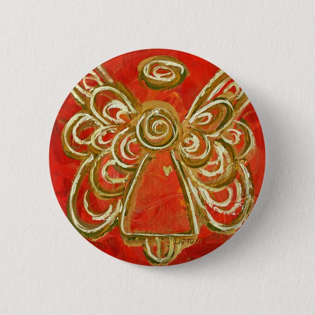 Red Angel Button Knapp (Framsida)