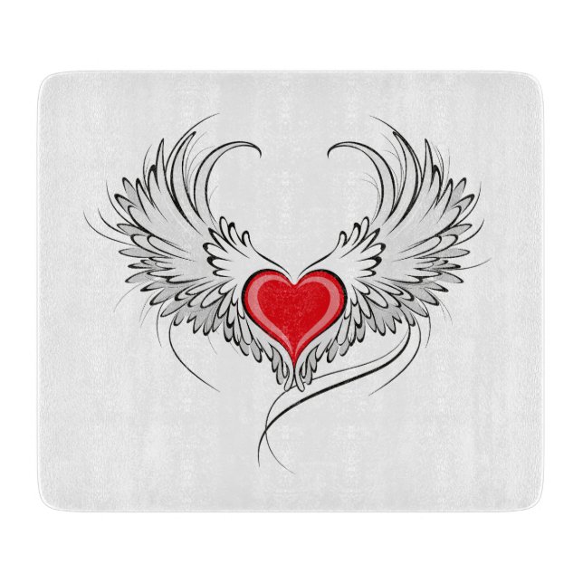 Red Angel Heart med vingar (Framsidan)